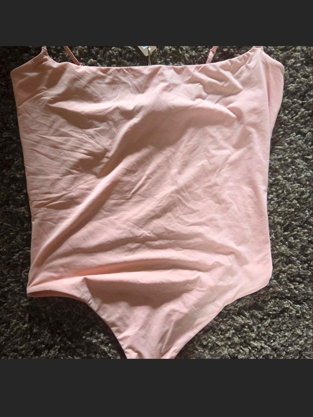 Skims Dessert clay Thong Bodysuit Sixe Large